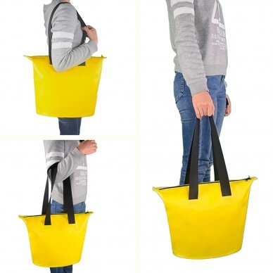 Vandeniui atsparus krepšys 11L PVC waterproof bag - žalias 4