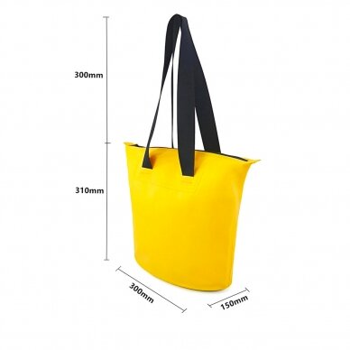 Vandeniui atsparus krepšys 11L PVC waterproof bag - rožinis 2