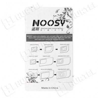 Noosy Adapteris Nano Micro Sim 3In1 rinkinys 2