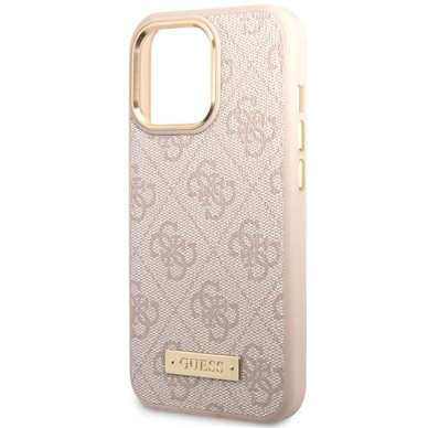 Telefono Dėklas iPhone 14 Pro Max - Guess Eco leather TPU Kreminis KOW068 5