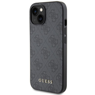 Telefono Dėklas Guess 4G Big Metal Logo case for iPhone 15 Plus - Pilkas KOW068 1