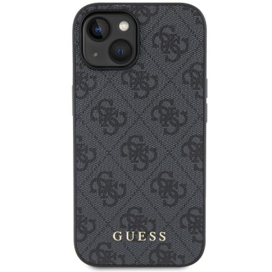 Telefono Dėklas Guess 4G Big Metal Logo case for iPhone 15 Plus - Pilkas KOW068 2