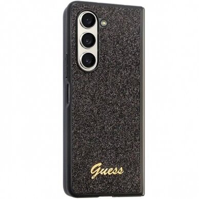 Dėklas Guess Glitter Case - Samsung Galaxy Z Fold 5 - Juodas 4