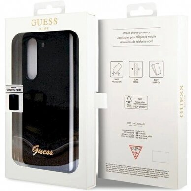 Dėklas Guess Glitter Case - Samsung Galaxy Z Fold 5 - Juodas 6