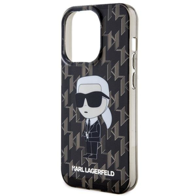 Dėklas Karl Lagerfeld Monogram Ikonik case for iPhone 15 Pro - Juodas 5