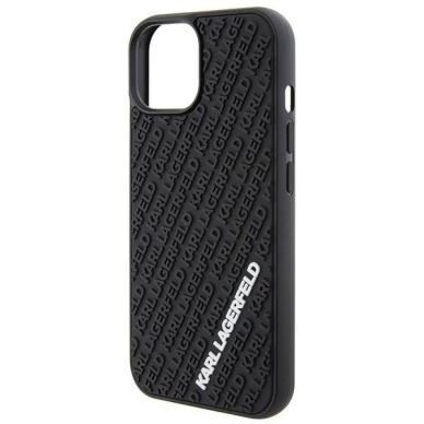 Dėklas Karl Lagerfeld 3D Rubber Multi Logo case for iPhone 15 - Juodas 5