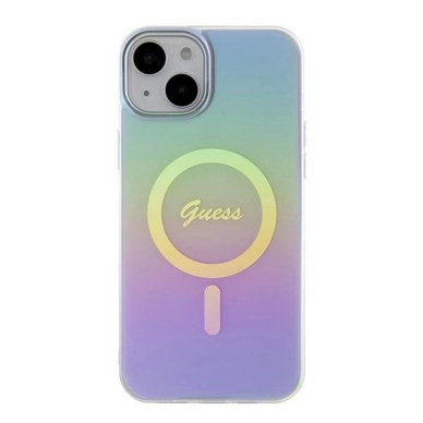 Dėklas Guess GUHMP15MHITSU iPhone 15 Plus 6.7" Violetinis hardcase IML Iridescent MagSafe 2