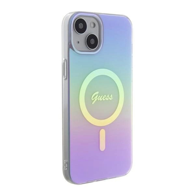 Dėklas Guess GUHMP15MHITSU iPhone 15 Plus 6.7" Violetinis hardcase IML Iridescent MagSafe 3