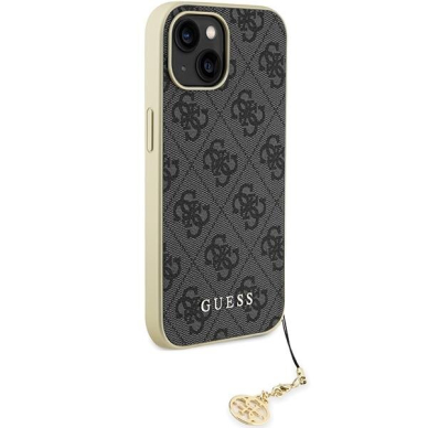 Telefono Dėklas Guess 4G Charms Collection case for iPhone 15 Auksinis/Pilkas KOW068 3