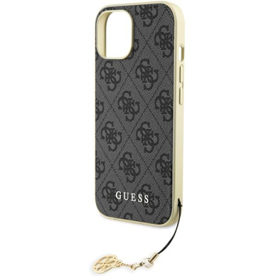 Telefono Dėklas Guess 4G Charms Collection case for iPhone 15 Auksinis/Pilkas KOW068 5