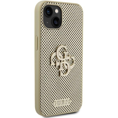 Telefono Dėklas Guess Perforated 4G Glitter case for iPhone 15 Auksinis KOW068 3