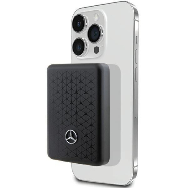 Išorinė Baterija Powerbank Mercedes Stars Pattern MagSafe 5W 3000mAh Juodas KOW06B