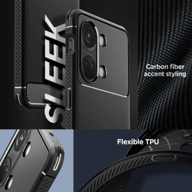 Telefono Dėklas Etui Spigen Rugged Armor na OnePlus Nord 3 5G Juodas KOW068 10