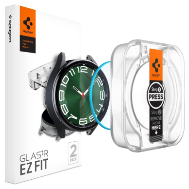 Ekrano Apsauga SPIGEN GLAS.TR EZ FIT SAMSUNG GALAXY WATCH 6 CLASSIC (47MM) 2vnt