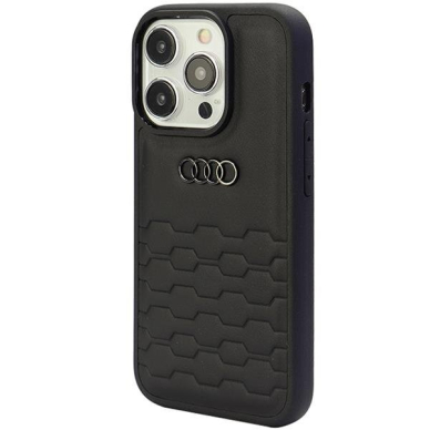 Telefono Dėklas Etui Audi GT Synthetic Leather do iPhone 15 Pro Juodas KOW068 2