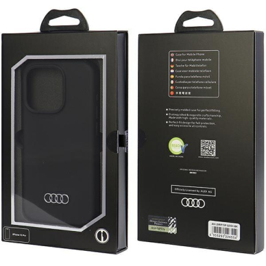 Telefono Dėklas Etui Audi Silicone Case do iPhone 15 Pro Juodas KOW068 6