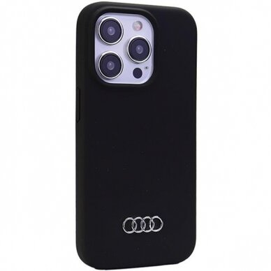 Telefono Dėklas Etui Audi Silicone Case do iPhone 15 Pro Max Juodas KOW068 1