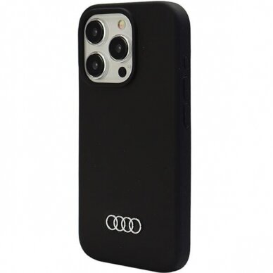 Telefono Dėklas Etui Audi Silicone Case do iPhone 15 Pro Max Juodas KOW068 2