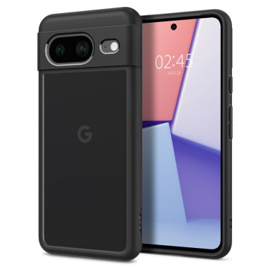 Telefono Dėklas Etui Spigen Ultra Hybrid na Google Pixel 8 Juodas Skaidrus KOW068