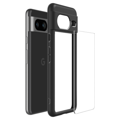 Telefono Dėklas Etui Spigen Ultra Hybrid na Google Pixel 8 Juodas Skaidrus KOW068 7