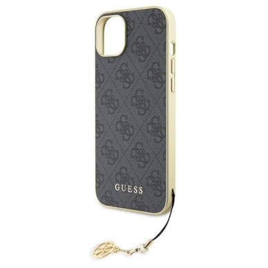 Telefono Dėklas Guess 4G Charms Collection case for iPhone 15 Plus Auksinis-Pilkas KOW068 5