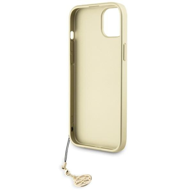 Telefono Dėklas Guess 4G Charms Collection case for iPhone 15 Plus Auksinis-Pilkas KOW068 6