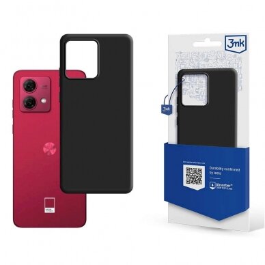 Dėklas Motorola Moto G84 5G - 3mk Matt Case - Juodas