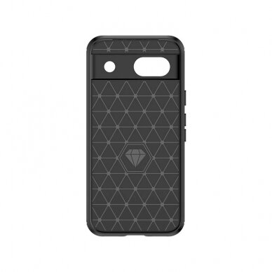 Dėklas Carbon Case Google Pixel 8A Juodas 2