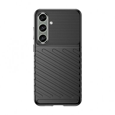 Dėklas Thunder Case armored case for Samsung Galaxy S24+ - Juodas