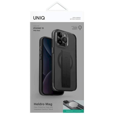 Dėklas UNIQ Heldro Mag iPhone 15 Pro Max 6.7" Magclick Juodas 1