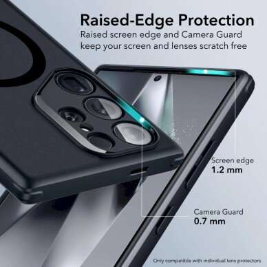 Dėklas ESR Classic Hybrid Halolock case for Samsung Galaxy S24 Ultra - Permatomas Juodas 6