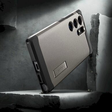 Dėklas Spigen Tough Armor case for Samsung Galaxy S24 Ultra  - Juodas 10