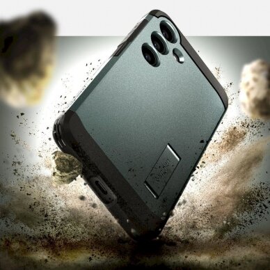 Dėklas Spigen Tough Armor case for Samsung Galaxy S24+ - Žalias 10