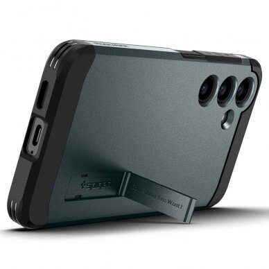 Dėklas Spigen Tough Armor case for Samsung Galaxy S24+ - Žalias 6