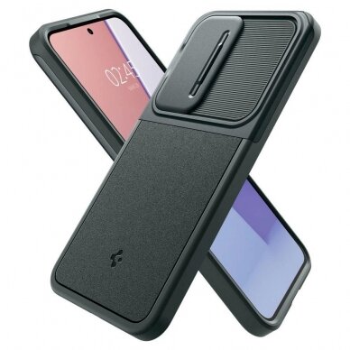 Dėklas Spigen Optik Armor case for Samsung Galaxy S24 - Žalias 9