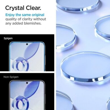 Ekrano Apsauga Spigen Glas.tR EZ Fit tempered glass for Samsung Galaxy S24 - 2 pcs - Permatomas 11