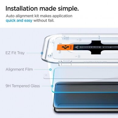 Ekrano Apsauga Spigen Glas.tR EZ Fit tempered glass for Samsung Galaxy S24 - 2 pcs - Permatomas 7