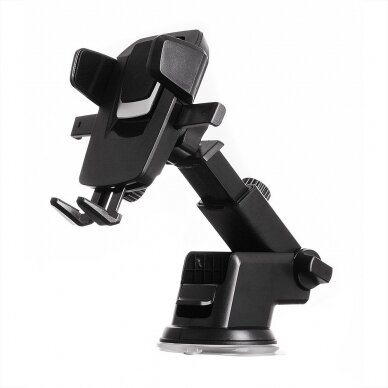 Telescopic Car Mount Phone Holder Dashboard Or Windshield skirta Black