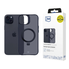 Dėklas 3mk Smoke Case Mag Apple iPhone 15 plus - Juodas