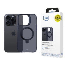 Dėklas 3mk Smoke Case Mag Apple iPhone 16 pro - Juodas