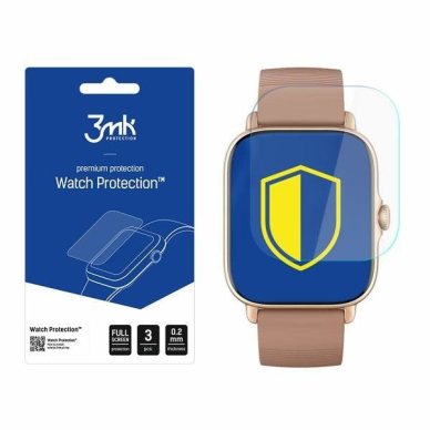 3MK ARC foil Xiaomi Amazfit GTS 3 Watch Fullscreen Plevelė