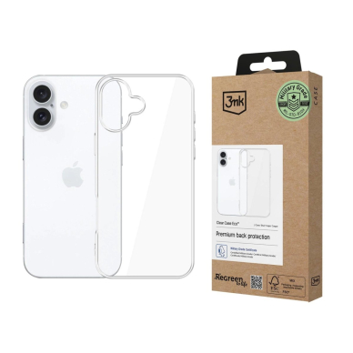 3mk Clear Eco Dėklas Apple iPhone 16 plus - Permatomas