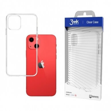 Dėklas 3MK Clear Case iPhone 13 Skaidrus