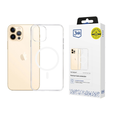 3mk Clear MagCase Dėklas Apple iPhone 12 Pro Max - Permatomas