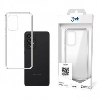 Dėklas 3MK Clear Case Samsung Galaxy A33 5G Skaidrus