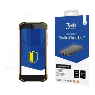 3mk FlexibleGlass Lite™ Lankstus apsauginis stiklas MyPhone Hammer Energy 2