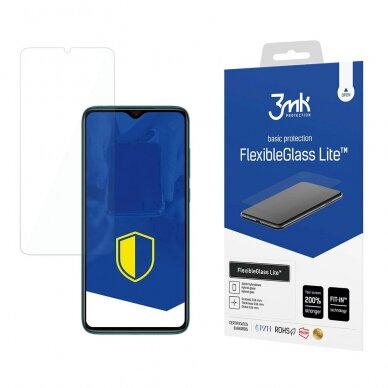 3mk FlexibleGlass Lite™ Lankstus apsauginis stiklas Xiaomi Redmi Note 8 Pro