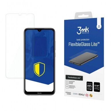 3mk FlexibleGlass Lite™ Lankstus apsauginis stiklas Xiaomi Redmi Note 8T