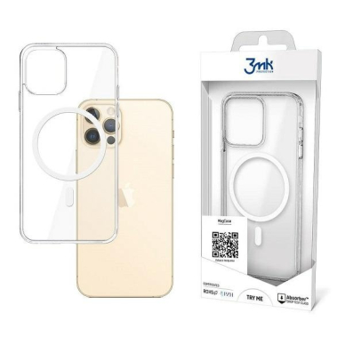 Dėklas 3MK MagCase iPhone 12 Pro Max Permatomas