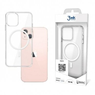 Dėklas 3MK MagCase iPhone 13 Permatomas